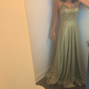 UMIT COLLECTION gold dress